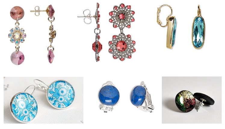 Серьги с платформой