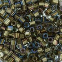 Бисер TOHO Cube, размер 1.5мм, цвет #271 (Окрашенный изнутри, золото/черный бриллиант), 10 грамм Бисер TOHO Cube, размер 1.5мм, цвет #271 (Окрашенный изнутри, золото/черный бриллиант), 10 грамм