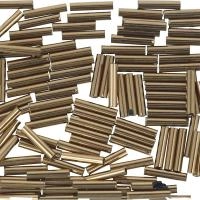 Бисер TOHO Bugle, размер 9мм, цвет #221 (Бронза), 10 грамм