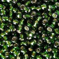 Бисер TOHO круглый, размер 11/0, цвет #37 (Внутреннее серебрение, оливин), 10 грамм