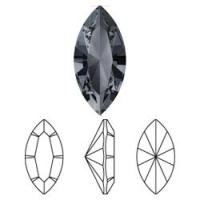 Ювелирный кристалл Swarovski, Челнок (#4228), 8х4мм, Серебряная ночь, с фольгой, 5 шт. Ювелирный кристалл Swarovski, Челнок (#4228), 8х4мм, Серебряная ночь, с фольгой, 5 шт.