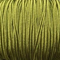 Сутаж, 3х1мм, вискоза, цвет оливково-зеленый, 5 метров, УЦЕНКА