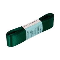 Лента атласная, Gaммa, 25мм, темно-изумрудная №036, моток, 5 метров