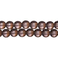 Бусины стеклянные, 10мм, коричнево-серые, 32 шт., низка