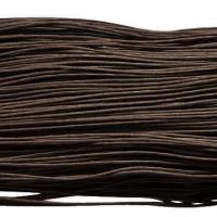Шнур хлопковый вощеный, около 2мм, тёмно-коричневый, Китай, 10 метров