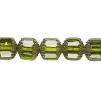 Бусина стеклянная, 10мм, Preciosa, граненая, кафедральная, оливково-зеленая, 2 шт. Бусина стеклянная, 10мм, Preciosa, граненая, кафедральная, оливково-зеленая, 2 шт.