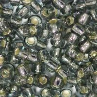Бисер TOHO круглый, размер 8/0, цвет #29 (Внутреннее серебрение, черный бриллиант), 10 грамм