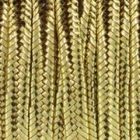 Сутаж, 3х1мм, гладкий металлизированный, цвет золото, 5 метров