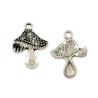 Подвеска, 20х14мм, мухомор, базовый материал - цинковый сплав, стиль тибетское серебро, 1 шт.