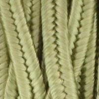 Сутаж, 3х1мм, вискоза, цвет бледно-зеленый, 5 метров