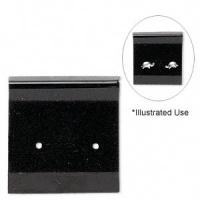 Карточка для демонстрации серег, 25х25мм, черная, 5 шт.