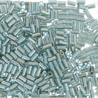 Бисер TOHO Bugle, размер 3мм, цвет #990 (Внутренняя позолота, морская вода), 10 грамм