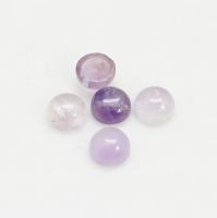 Кабошон каменный, 4мм, аметист, 5 шт.