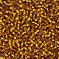 Бисер TOHO круглый, размер 15/0, цвет #22C (Внутреннее серебрение, топаз), 10 грамм