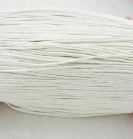 Шнур хлопковый вощеный, около 2мм, белый, Китай, 10 метров