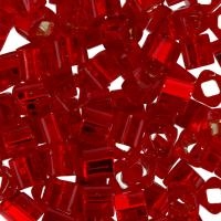 Бисер TOHO Cube, размер 3мм, цвет #25C (Внутреннее серебрение, рубин), 10 грамм Бисер TOHO Cube, размер 3мм, цвет #25C (Внутреннее серебрение, рубин), 10 грамм