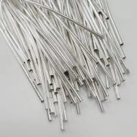 Канитель, 1.5-1.9мм, extra heavy, гладкая, серебристая, 30-40 см, 1 шт.