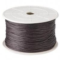 Шнур хлопковый вощеный, около 1мм, темно-коричневый, 5 метров