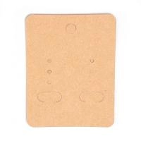 Карточка для демонстрации украшений, 67х50мм, лаконичная, коричневый картон, 50 шт.