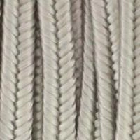 Сутаж, 2.5х1мм, вискоза, цвет светло-серый, 5 метров