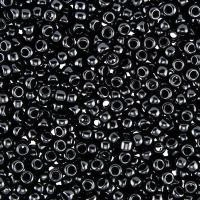 Бисер TOHO круглый, размер 15/0, цвет #49 (Непрозрачный, черный), 10 грамм