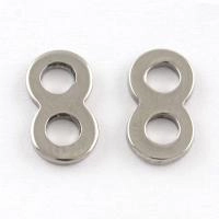 Разделитель, 11х6мм, лаконичный, на 2 отверстия, базовый материал - нержавеющая сталь, без покрытия, 10 шт.