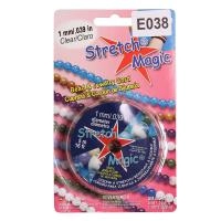 Нить - резинка для браслетов Stretch Magic, 1мм, прозрачная, катушка, 5 метров