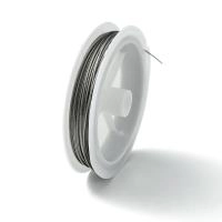 Тросик ювелирный, 0.80мм, цвет стальной, катушка, 10 метров