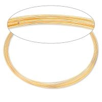 Проволока с памятью, 92х0.7мм, для колье, позолоченная, 1 виток