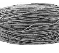 Шнур хлопковый вощеный, около 2мм, серый, Китай, 10 метров