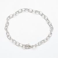 Цепочка для браслета, 7х4мм, базовый материал - железо, серебристого цвета, 20-21 см, готовая, 5 шт. Цепочка для браслета, 7х4мм, базовый материал - железо, серебристого цвета, 20-21 см, готовая, 5 шт.