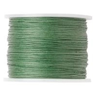 Шнур хлопковый вощеный, около 0.5-1мм, темно-зеленый, 10 метров