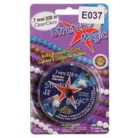 Нить - резинка для браслетов Stretch Magic, 0.7мм, прозрачная, катушка, 5 метров
