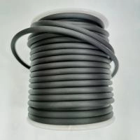 Шнур резиновый без отверстия, около 4мм, черный, матовый, 2 метра