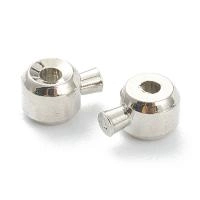 Кримп, 3.3х2.5мм, цилиндр, One Touch, самозажимной, базовый материал - латунь, стального цвета, 5 шт.