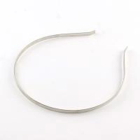 Основа для ободка для волос, 119х4.3мм, базовый материал - железо, стального цвета, 5 шт.