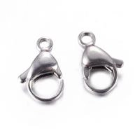 Застежка, 12х7мм, карабин, базовый материал - нержавеющая сталь, без покрытия, 10 шт. Застежка, 12х7мм, карабин, базовый материал - нержавеющая сталь, без покрытия, 10 шт.