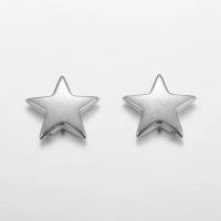 Подвеска, 13х12.5х3мм, звездочка со скрытым отверстием, базовый материал - нержавеющая сталь, без покрытия, 2 шт.