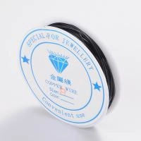 Проволока гибкая, 0.8мм, черная, 3 метра, катушка