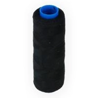 Нить полиэстеровая, Gamma, толщина 40/2, цвет чёрный, катушка, 183 метра