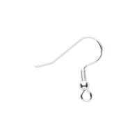 Швензы открытые, 19мм, с шариком и пружинкой, базовый материал - хирургическая сталь, посеребренные, пара