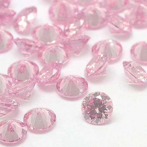 Ювелирный кристалл из фианита, 3мм, форма круг, нежно-розовый, 10 шт. за 54руб., — купить в интернет-магазине «Стильная Штучка» с быстрой доставкой