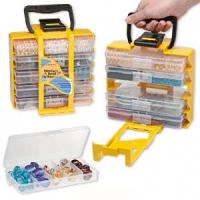 Органайзер (переносной чемоданчик), 22х17.7х11.4см для бусин и фурнитуры, 1 шт.