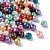 Бусина стеклянная, 6мм, жемчуг искусственный, микс цветов, 100 грамм