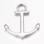 <p>Трехмерная подвеска - якорь. Нержавеющая гипоаллергенная сталь (марка 304: используется в пищевой промышленности, не окисляется, не темнеет, не облезает). Также можно использовать как коннектор или застежку-крючок для браслета. Цена за 1 шт.</p>