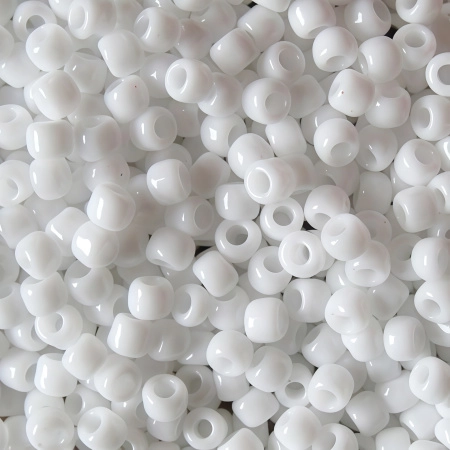 Бисер TOHO круглый, размер 11/0, цвет #41 (Непрозрачный, белый), 10 грамм