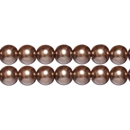 <p>
Стеклянные бусины с покрытием под жемчуг коричневого цвета. Бусины могут немного отличаться по форме и размеру, быть слегка приплюснутыми у отверстия. Оттенок может немного отличаться от представленного на фото. Цена за низку 80 см, около 70 шт.
</p>