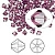 Бусина Swarovski, 4мм, Биконус (#5328), аметист (цвет 204), 10 шт.