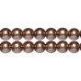 <p>
Стеклянные бусины с покрытием под жемчуг коричневого цвета. Бусины могут немного отличаться по форме и размеру, быть слегка приплюснутыми у отверстия. Оттенок может немного отличаться от представленного на фото. Цена за низку 80 см, около 70 шт.
</p>