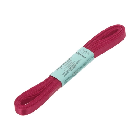 Лента атласная, Gaммa, 6мм, темно-вишневая №076, моток, 5 метров